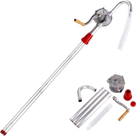 Pompe manuelle à tambour, alliage d’aluminium, rétractable, débit 29 L/min, pour transfert d’essence, diesel, kérosène, huile moteur et hydraulique, OUYLAF (1/5)