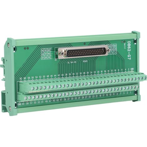 Bloc de jonction mâle et femelle, connecteur d'interface, module adaptateur répartiteur à 3 rangées, DC 60VDB62-M7 (1/5)