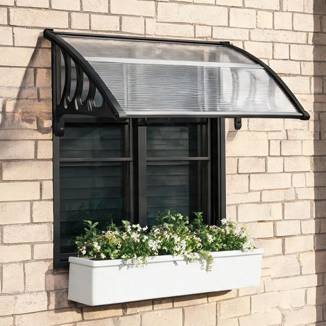 Store banne en polycarbonate Aluminium 103 x 96,5 x 27 cm (1/5)