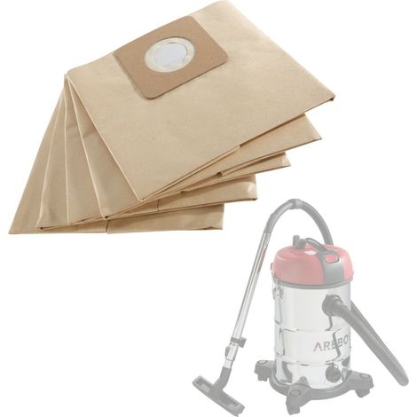 AREBOS 5x Staubsaugerbeutel Geeignet für Industriestaubsauger 1800W (1/5)