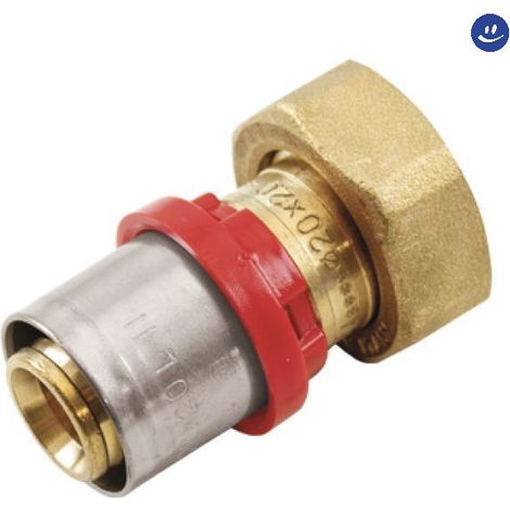 Raccordo Diritto con Girello e Attacco Conico per Tubo 1/2 Ø 14 x 2 TIM