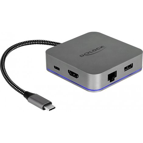 DELOCK Dockingstation USB Typ-C Mobilgeräte 4K HDMI/Hub/LAN/ (87742)