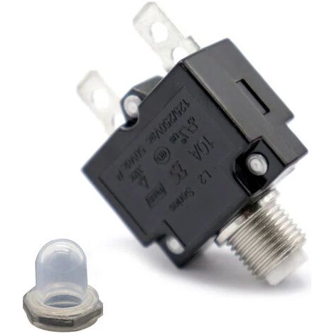 Interrupteur thermique AC 125/250V 10A, réinitialisation, protection surcharge et surintensité