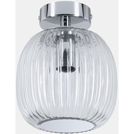 Ruya plafonnier LED chromé 15 cm dimmable (1/3)