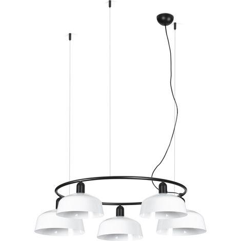 TATAWIN M metal 5L Colgante circular blanco