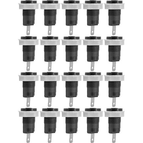 20 Stück Bananenstecker-Anschlussklemmen-Adapter aus Messing, sichere Schweißausführung, Erdungsanschluss 4 mm 402 1 kV 32AB