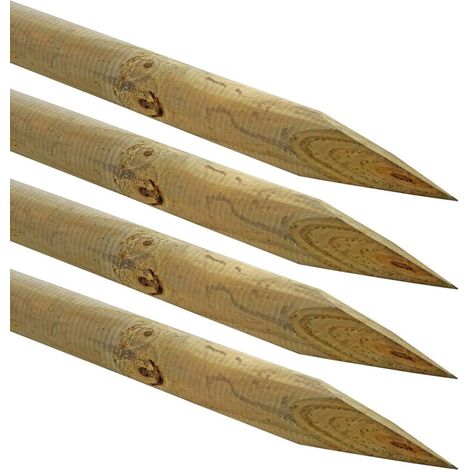 VERDELOOK - PALO TONDO A PUNTA 200 X Ø 8 CM. IN LEGNO IMPREGNATO PER RECINZIONI 622/9