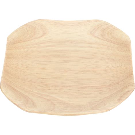 Plateau carré en bois pour sushis, amuse-gueules, gâteaux secs et desserts, idéal pour la vaisselle de maison. (1/5)