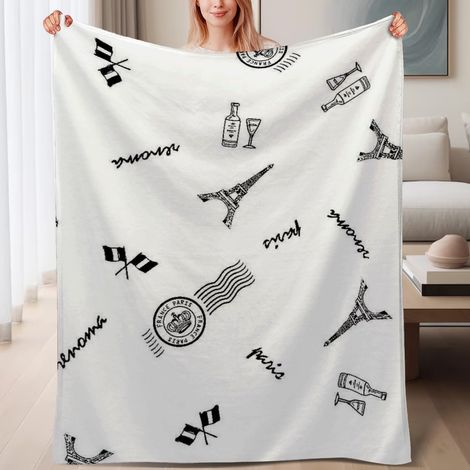 Couverture de lit en polaire, chaude et douce en microfibre,6080 pouces, légère,6080 pouces (1/4)