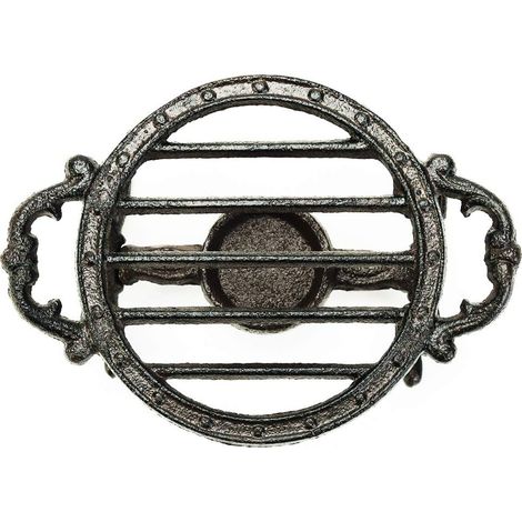 Chauffe-Plat pour théière en Fonte Heavy Duty en Fonte Poêle décoratif Chauffe-Plateaux pour Villa-Balcon, Rond (1/5)