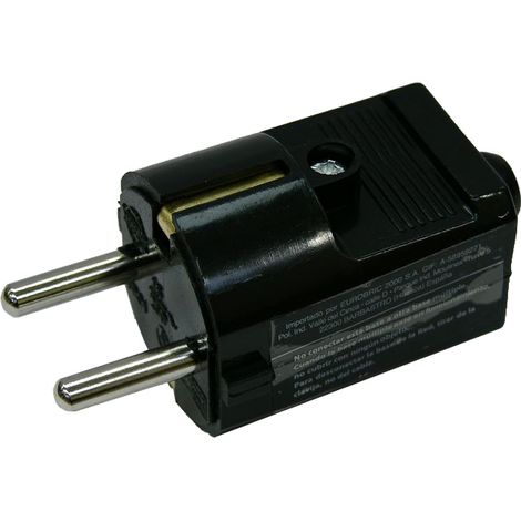 Clavija bipolar 16A negra