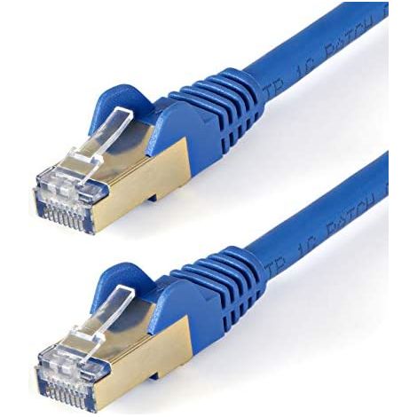 StarTech.com Cordon de raccordement CAT6a (1,5 m) sans crochet - Câble patch RJ45 - Turquoise (1/3)