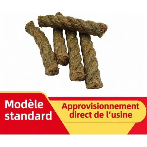 Corde allume-feu en chanvre ciré pour feu de camp et barbecue, combustible d'allumage extérieur, 40 g – Livraison gratuite (1/5)