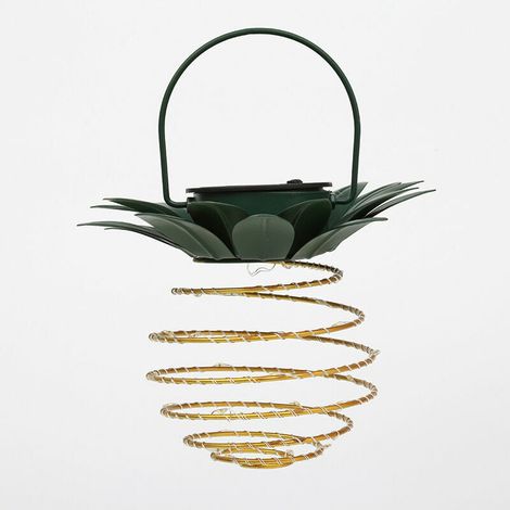 Lanterne Solaire Lumière ，Lampe à Ananas en Fer Forgé Solaire Décoration De Cour Extérieure Paysage Lampe De Fil De Cuivre LED Guirlande Lumineuse étanche Jardin Cour Décoration Lampe Suspendue-30ld，2 (1/5)