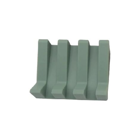 Porte-savon en silicone Distributeur de savon Tilt Drain Boîte à savon Salle de bains Bain Savon Support de stockage Cuisine Éponge Support de stockage vert (1/5)