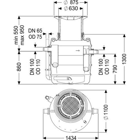 KESSEL 93002.80B-DL Séparateur de graisses EasyClean encastré