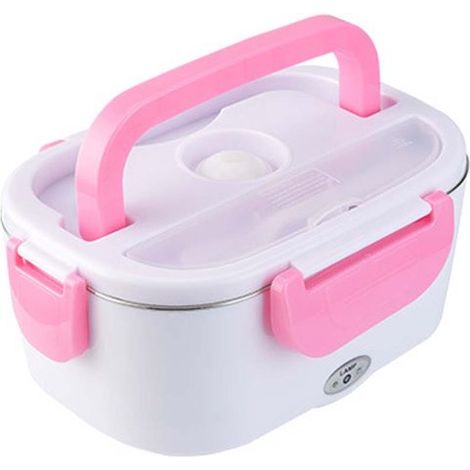 Portapranzo elettrico, contenitore per il pranzo per adulti, acciaio inossidabile, scomparti multipli, 220V + 12V, contenitore riscaldato, riscaldamento senza acqua 3 in 1 (1/5)
