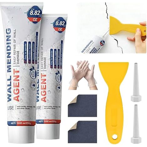 White Wall Repair Paste Hole Crack Putty Kit (1/5)