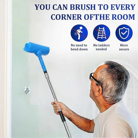 Ceiling Paint Roller Kit with 9FT Extension Pole 10 Inch Roller No Drip Splatter-Free for Ceilings & Walls (1/5)