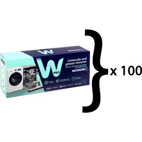 Ersatzteil - Set aus 100 Entkalkern / Entfettungsmittel 12 Beutel -  - WHIRLPOOL, INDESIT, BAUKNECHT, ARISTON HOTPOINT, LADEN, IGNIS, BEKO, IKEA