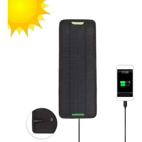 Kit de charge OBD pour voiture avec panneau solaire 10 W 12 V pour éviter la décharge de la batterie (1/5)
