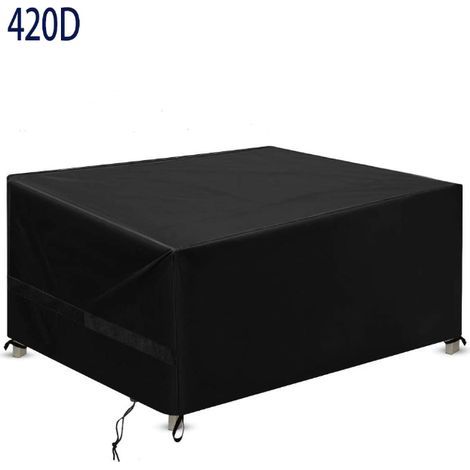 Gartenmöbel-Schutzhülle, wasserdichte, atmungsaktive, winddichte und UV-beständige Abdeckhaube für Gartengarnituren, Oxford 420D Schutzhülle/Plane für Außentische – 180×120×74 cm (1/5)