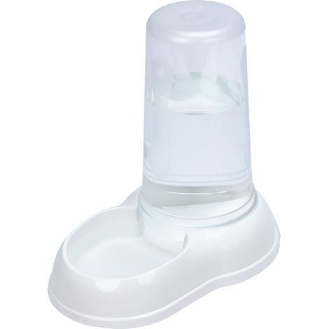 Ferplast AZIMUT Distributeur de croquettes ou eau de différentes tailles et couleurs. Variante 1500 - Misure: 16.5 x 25 x h 24.5 cm - 1.5 L - Blanc (1/5)