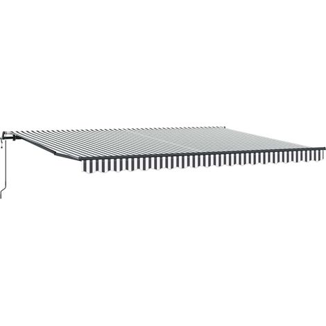 Maison Exclusive - Tenda Retrattile Automatica Antracite e Bianco 450x300 cm