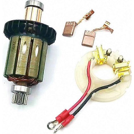 Support de charbon moteur CB440 avec balais en cuivre pour induit, compatible DHP458 BHP458 DDF458, remplacement durable (1/5)