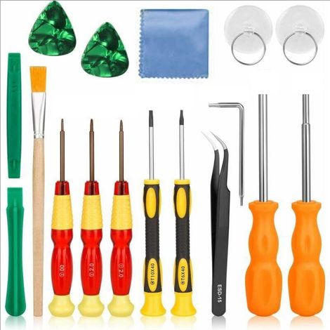 17 In 1 Professionnel Complet Securite Tournevis Jeu Bit Kit D'outils De Reparation Pour Nintendo Switch/Joycon Nouveau 3ds Et Nintendo