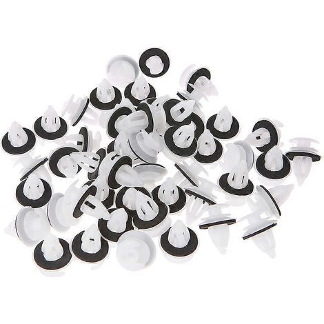 Lot de 50 clips de panneau de porte avec joint torique pour BMW E34 E36 E38 E39 E46 M3 M5 Z3 X5 (1/5)