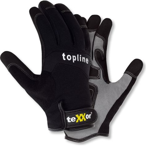 teXXor® topline Kunstleder-Handschuhe TUCSON, SB-Verpackung, Schwarz/Grau (1/4)