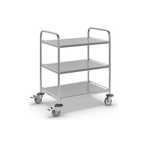 Kongamek Carrello di servizio in acciaio inox lungh x largh x (1/2)