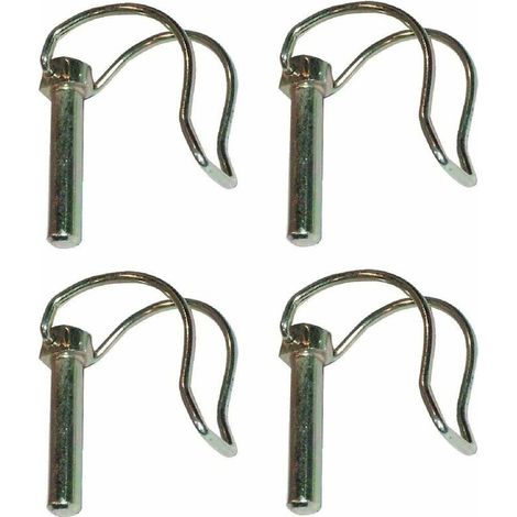 Cyclingcolors – Lot de 4 goupilles demi-lune en acier zingué 4,5x40mm – Fixation rapide pour assemblages bois et structures métalliques (1/2)