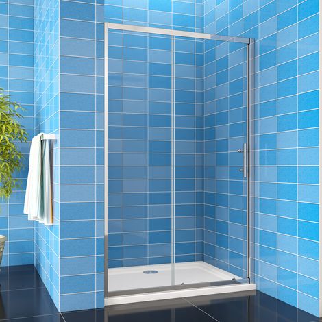 120X190cm Duschkabine Eckig Dusche Schiebetür Duschabtrennung Duschwand Duschtür (1/4)