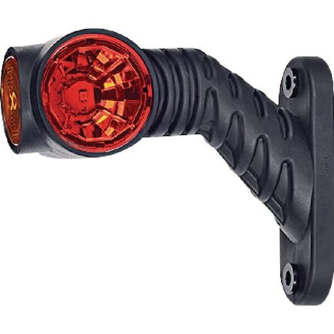 Luce di ingombro sx LED'0,7/1,4W 12/24V bianco/arancio/rosso 110x55x125 mm 3 LED'UNIVERSALE LA30016 (1/4)