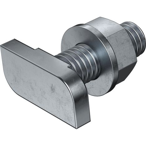 OBO Bettermann Hammerkopfschraube für Profilschiene CL2712 M6x25mm Stahl Zinklamelle, 50 Stück, 1148024