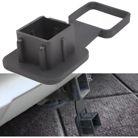 Cache-bouchon pour crochet de remorquage, pièce de rechange pour voiture, cache-poussière pour crochet de remorquage, cache de protection pour ouverture carrée, cache-crochet de remorquage de 51 mm (2 (1/5)