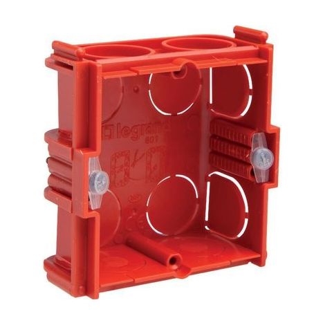 BOITE MAÇONNERIE ASSOCIABLE 2 MODULES À SCELLER PROF. 60MM