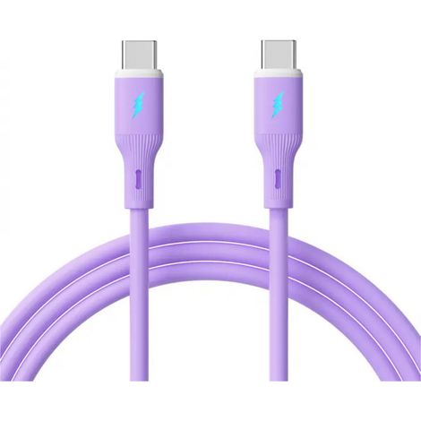 Akyga Câble USB USB-C® mâle, USB-C® mâle 1 m violet AK-USB-70 (1/2)