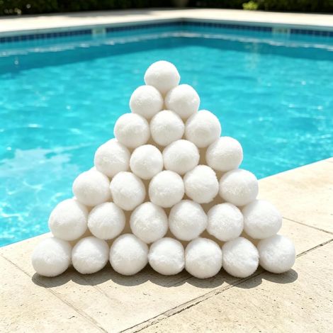 Balles filtrantes pour installations de filtration à sable, 1000 g, balles filtrantes de piscine de rechange pour 35 kg de sable filtrant et sable de quartz, pour aquarium, accessoires de (1/5)