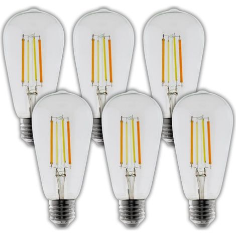 6 ampoules connectées WIFI LED E27 7W - Otio