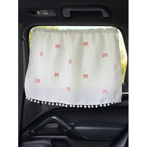 1pc Rideau latéral pare-soleil pour voiture, type ventouse, rideau intérieur anti-UV et isolant thermique pour fenêtre, dimensions 6540cm (1/4)