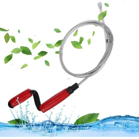 Furet Deboucheur Canalisation avec Manivelle Débouchage Sonde de Debouchage pour WC Evier Cuisine Douche Baignoire -