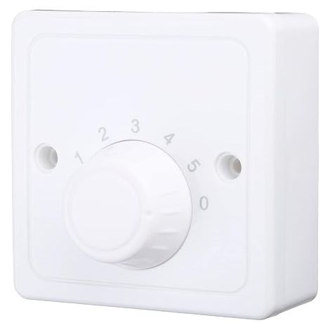 Ceiling Fan Speed Control Switch 220V Wall Button Dimmer Switch 5 Speed Fan Speed Adjustment (1/5)