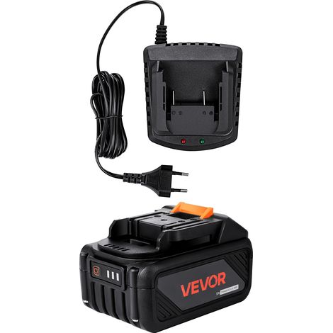 VEVOR 20 V tragbare Akku- und Ladegerät-Kombination, 4,0 Ah Lithium-Ionen-Akkupack, verlängerte Laufzeit, kompatibel mit Serienwerkzeugen, zum Austauschen und schnellen Aufladen (1/5)