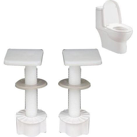 Set mit 2 Universal-Schraubmuttern für WC-Sitze, WC-Sitz-Befestigungsschrauben, Spreizschrauben-Set, WC-Anschlussmuttern, Zubehör