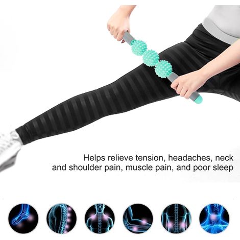 Rouleau de massage en mousse pour la récupération musculaire et la relaxation - Vert