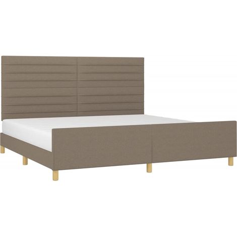 Giroletto senza Materasso Tortora 200x200 cm in Tessuto vidaXL (1/5)
