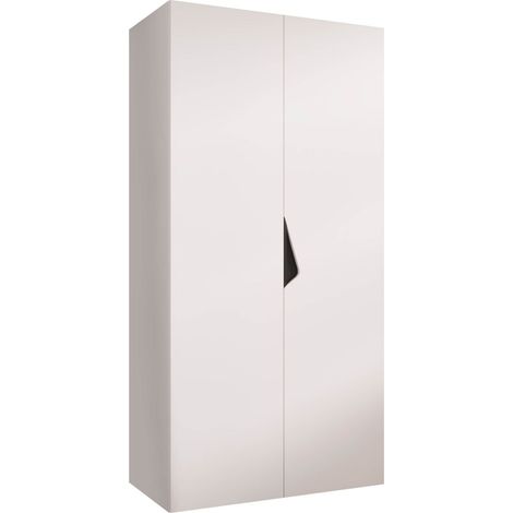 Armoire Hartford 618, Blanc, 202x100x52cm, Portes d'armoire: Avec des charnières, Nombre d'étagères: 0 (1/5)